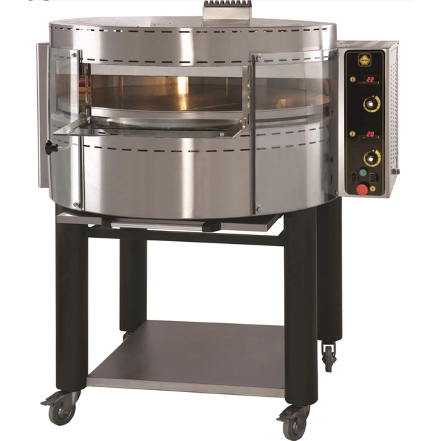 FORNO ROTATIVO PARA PIZZA A GÁS 1 CÂMARA + BASE