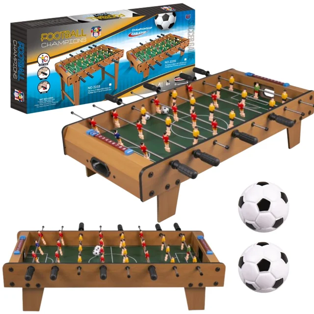 FOSBALL HOUTEN SPELTAFEL GROTE SET VAARDIGHEIDSPEL VOETBAL