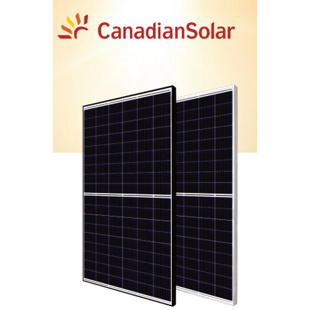 Fotoelementu modulis PV panelis 435Wp Canadian Solar CS6R-435H-AG HiHERO N-tipa (25/30 gadi garantija jumtam) BF Black Frame