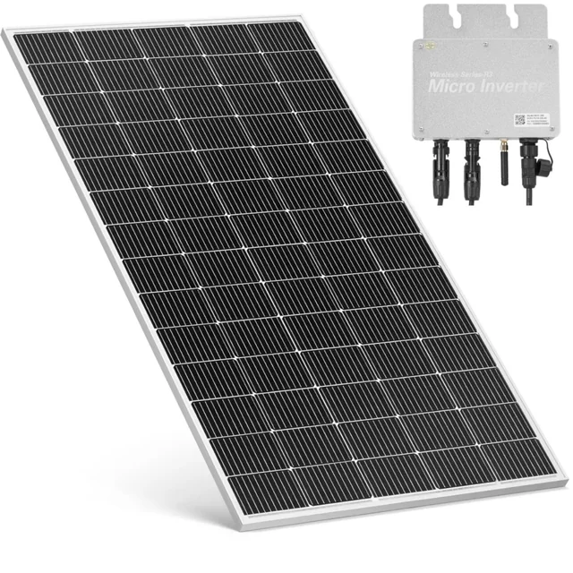 Fotovoltaica varanda, painéis solares 400 W - conjunto
