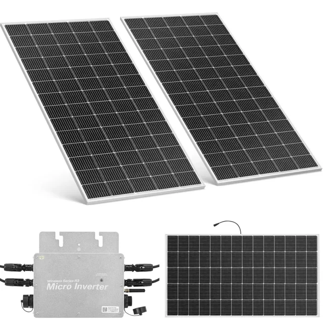 Fotovoltaica varanda, painéis solares 800 W - conjunto