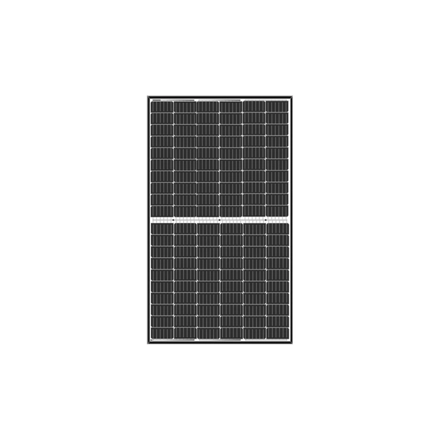 Fotovoltaický modul FV panel 375W Longi LR4-60HPH-375M Černý rám s polovičním řezem