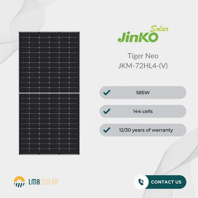 Fotovoltaický modul Jinko Solar JKM-72HL4-N-585W-V