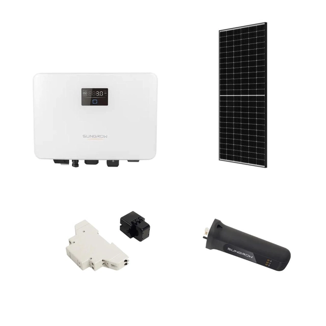 Fotovoltaikus rendszer 5KW egyfázisú, ON Grid SUNGROW inverter SG5.0RS, JASOLAR panelek 460W Fekete keret 11 db, Smart mérő S100 Sungrow, Dongle EYE4, ÁFA 5% beleértve