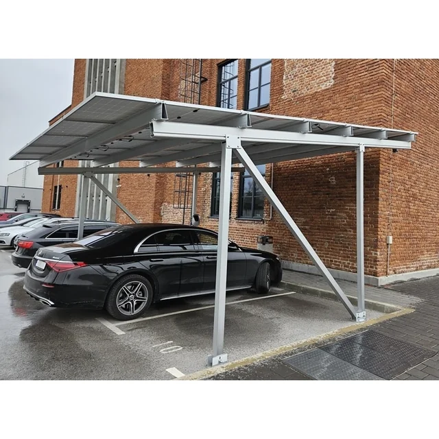 Fotovoltinė stoginės konstrukcija 2 automobilių/vietų