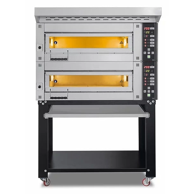 Four de boulangerie modulaire 2-komorowy | électrique | 15 kW | 400V | 1260x1020x1850 | MD/800/1