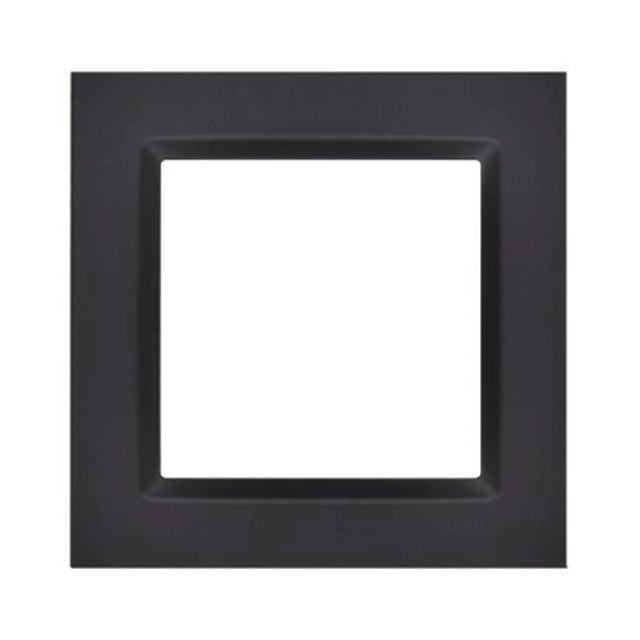 Frame 1-krotna - universal horizontal and vertical, matt black, SIMON10