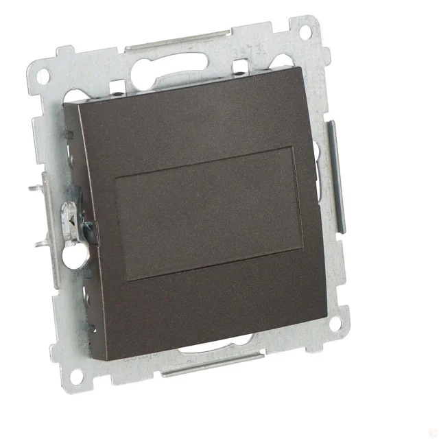 Frame cover (module).Fixing with clips or screws, anthracite (metal)