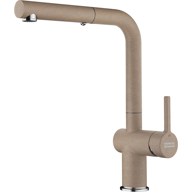 Franke Active L sink tap, with pull-out shower, Cashmere