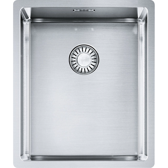 Franke Box stainless steel sink, BXX 210/110-34, manual valve