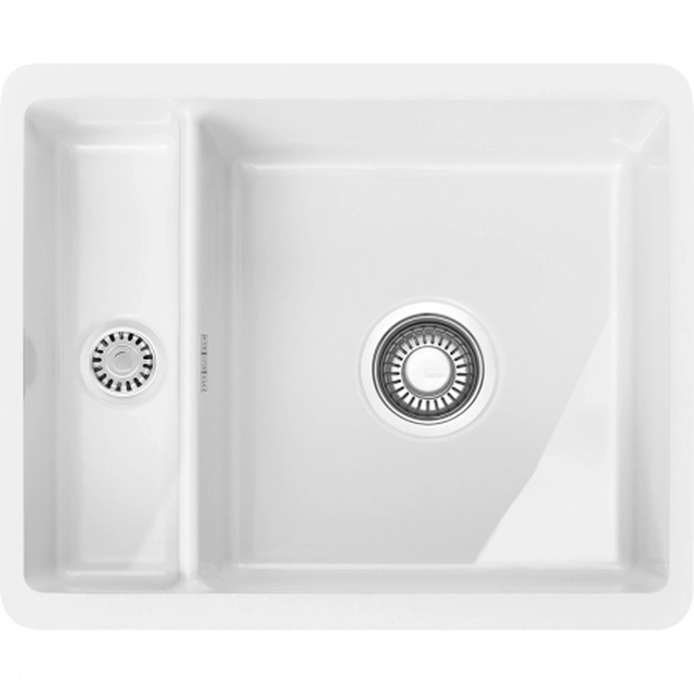 Franke Kubus ceramic sink, KBK 160, Glacier