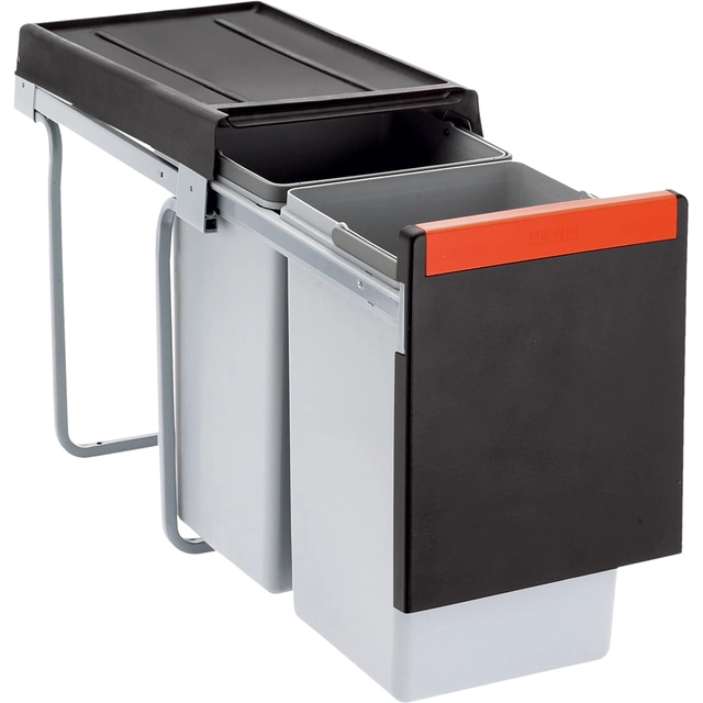 FRANKE waste bin, Cube 30, manual opening, 20l.+10l.