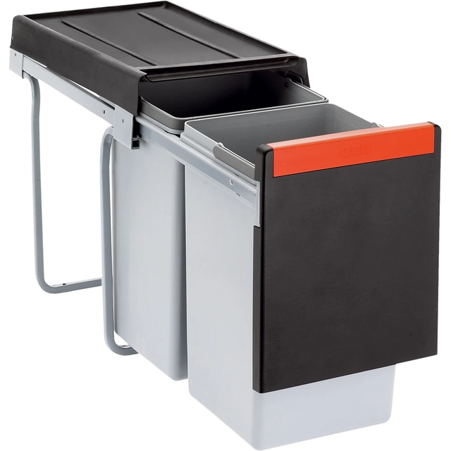 FRANKE waste bin, Cube 30, manual opening, 2x15l.