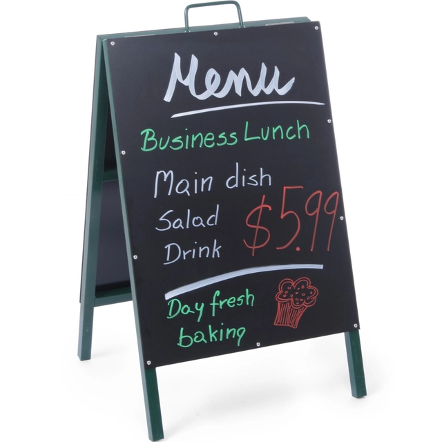 Free-standing advertising information board MENU for restaurant 500x850mm - Hendi 664117