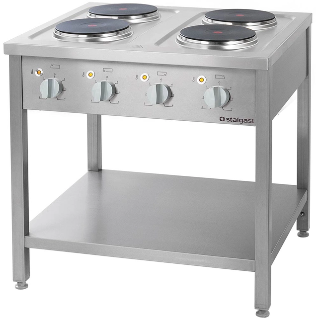 Free-standing electric cooker 4x2,6 kW