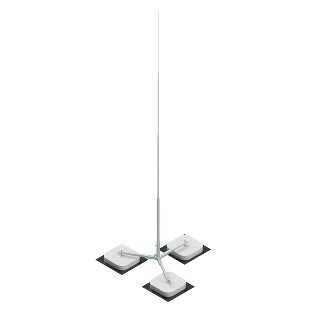 Free-standing mast on a tripod h=4000mm (galvanized steel / aluminum) /OC/AL/