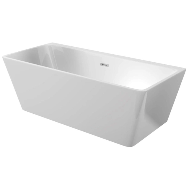 Free-standing/wall-mounted acrylic bathtub Deante Hiacynt 160x75cm