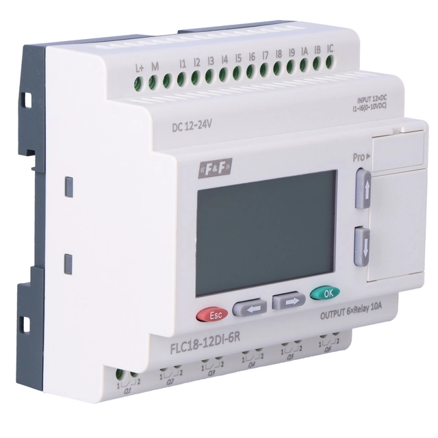 Freely programmable controller 12 digital inputs