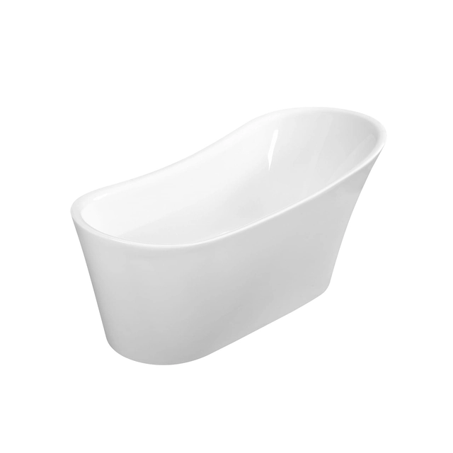 Freestanding bathtub Besco Calima 170 includes a siphon with a chrome overflow - ADDITIONALLY 5% DISCOUNT FOR CODE BESCO5