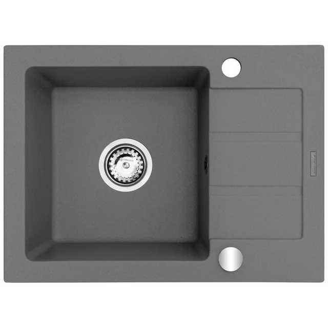 Fregadero de 1 seno Maidsinks 62 x 44 cm Gris