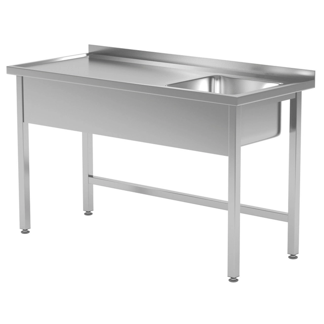 Fregadero de mesa para catering de acero inoxidable 100x60x85 Polgast 211106