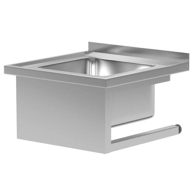 Fregadero para catering de acero inoxidable, colgante 60x60 Principal 30 Polgast 211066-Wi