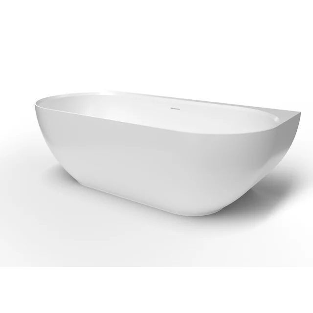 Freistehende Badewanne aus Gussmarmor Swiss Aqua Technologies, Lesly 170x82