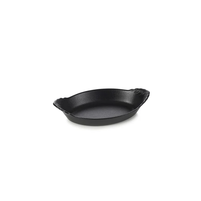 French Classics oval dish black 20x11 cm