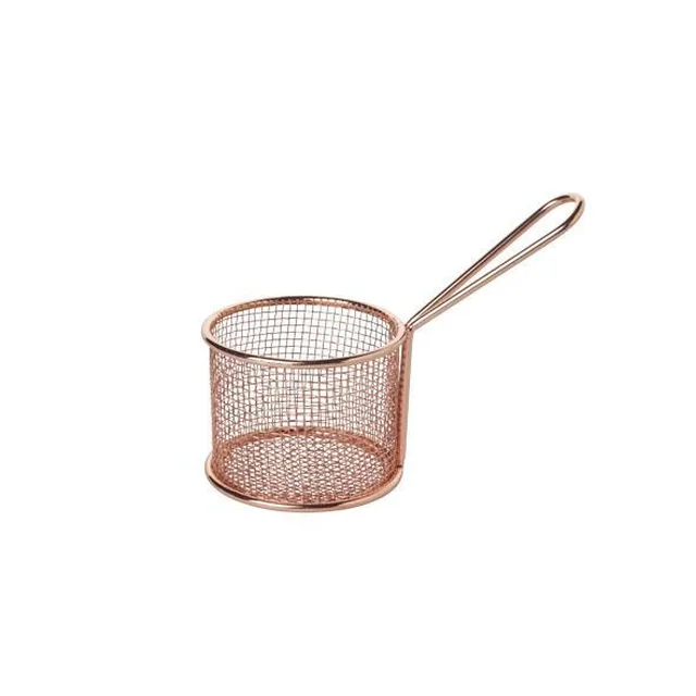 French fries basket - copper