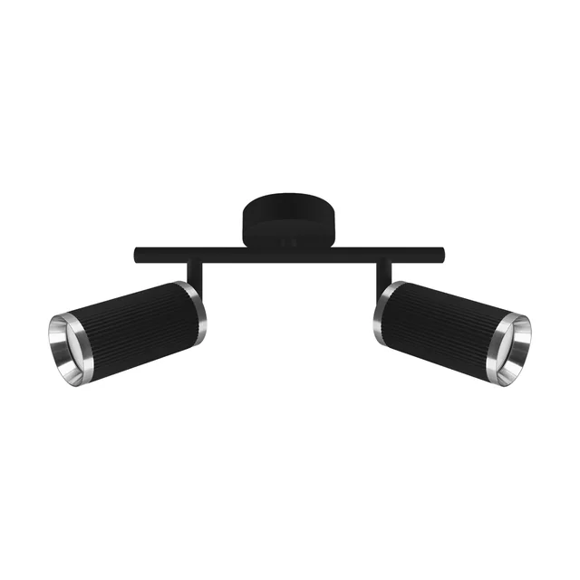 FRIDA SPT wall and ceiling lamp GU10 2I BLACK/CHROME