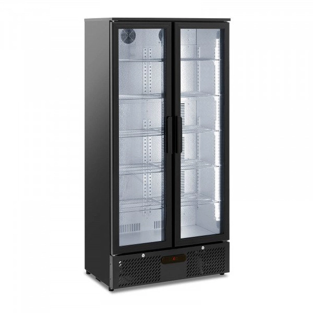 Fridge for drinks - 458 l - Royal Catering - black powder coated steel ROYAL CATERING 10012148 RC-BC004