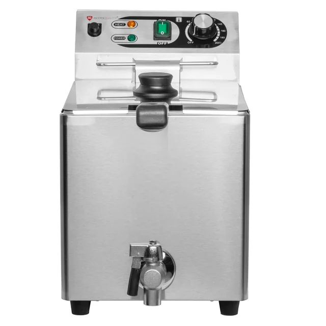 Friggitrice elettrica RQF8LV | singolo | con rubinetto di scarico | 8 l | 3 kW