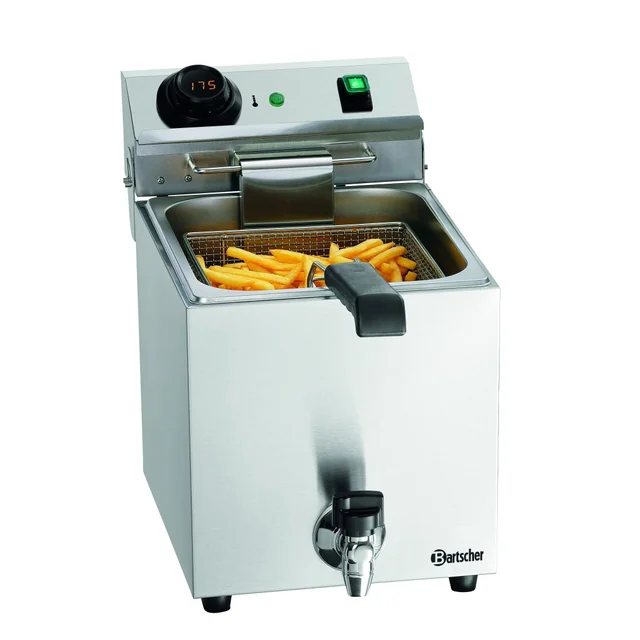 Friggitrice Professionale Monocamera con Rubinetto 9L Bartscher A162828