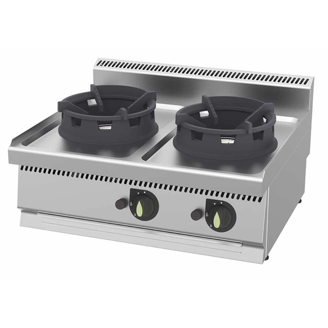 Frigideira a gás 2-palnikowy | cozinha wok regulável | linha 700 | 21 kW | WC8070G