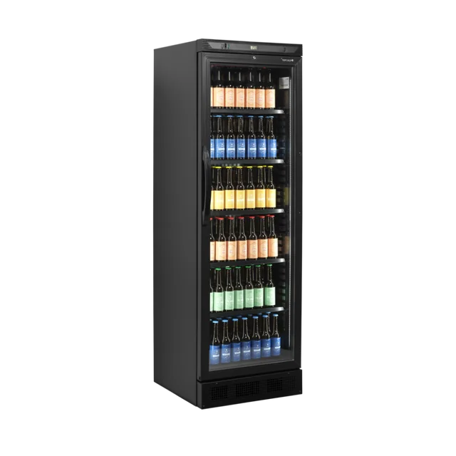 Frigorífico negro, mueble enfriador de botellas 358L CEV425 NEGRO