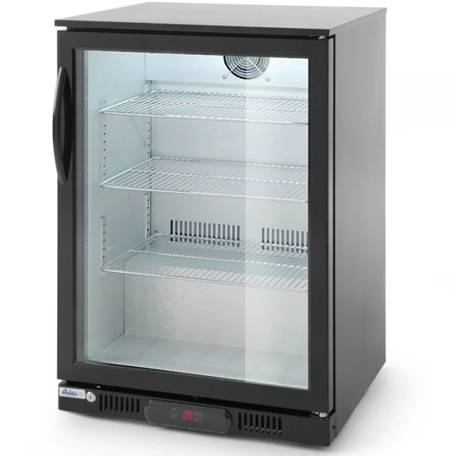 Frigorífico, refrigerador de barra para bebidas 1-drzwiowa 3 estantes 135 W 126 l - Hendi 226568