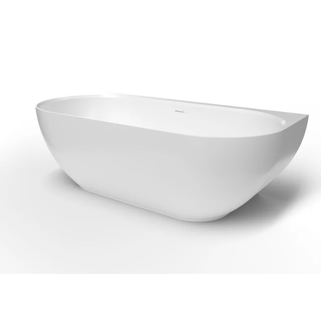 Fristående badkar i gjutmarmor Swiss Aqua Technologies, Lesly 170x82