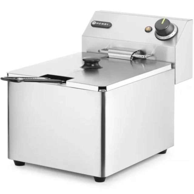 Fritadeira a gás linha cozinha 3.5kW 230V 8L - Hendi 205822