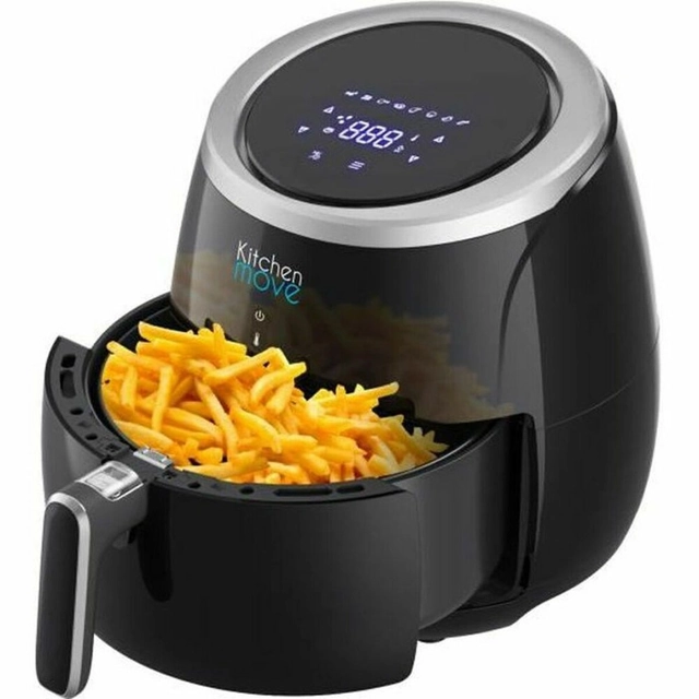 Fritadeira de ar quente para cozinha BAT-25A 2000 W 2000 W 6,4 L Preto