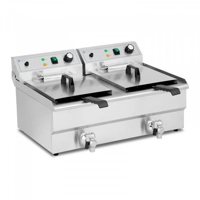 Friteuse - 2 x 16 l - Royal Catering - 230 V ROYAL CATERING 10012011 RCPSF 26ETH