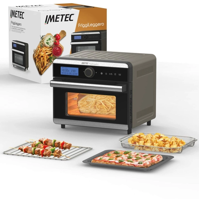 Friteuse à air chaud IMETEC FRIGGI LEGGERO noir gris 1550 W