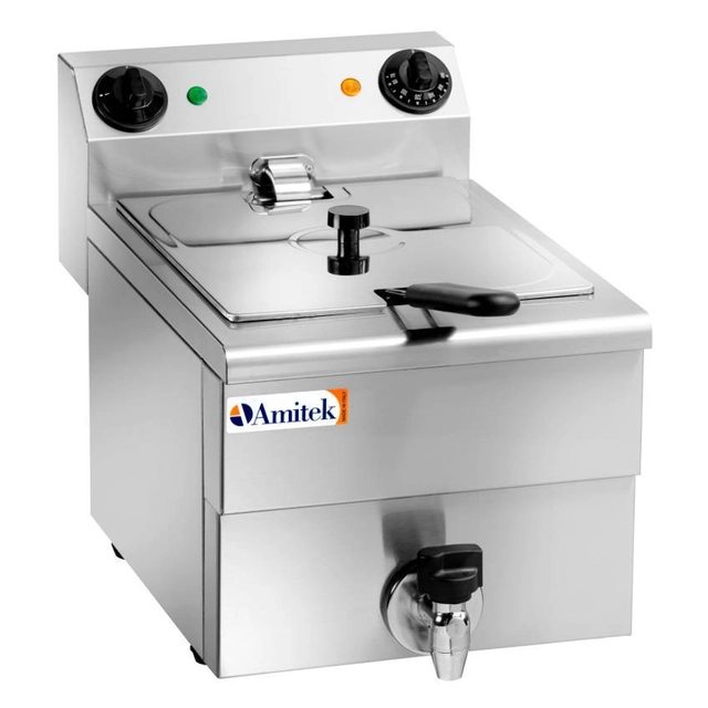 Friteuse électrique 10l 3500W + robinet | Amitek