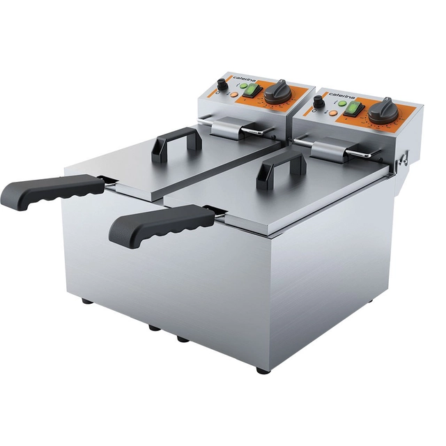 Friteuse électrique 2x5L 4000W Stalgast 746068