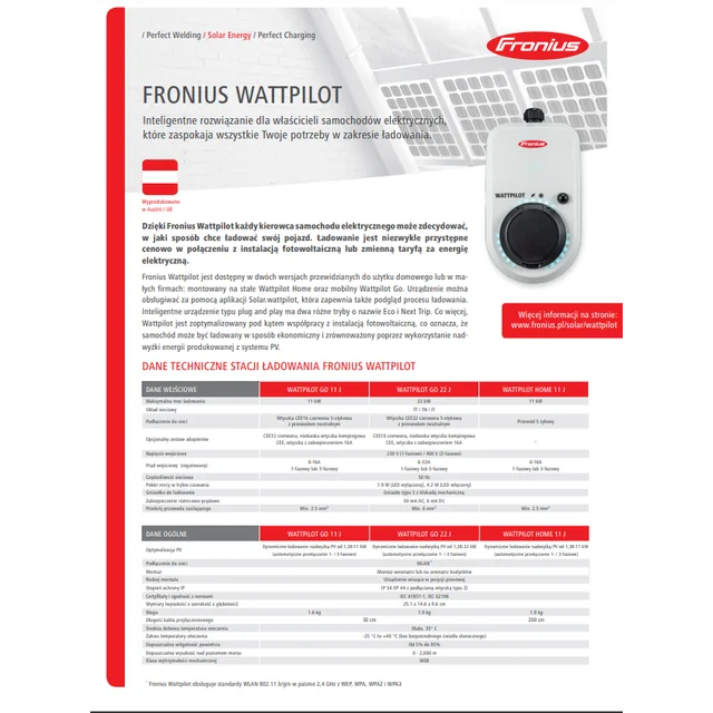 FRO-0023 Fronius Wattpilot GO laadstation voor elektrische auto's 22J