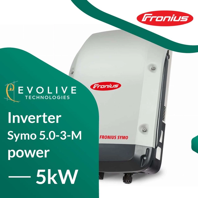 FRONIUS Symo invertor 5.0-3-M Luminos