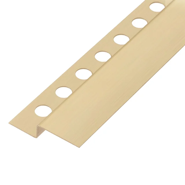 Front shower tray strip 130cm Brushed Gold