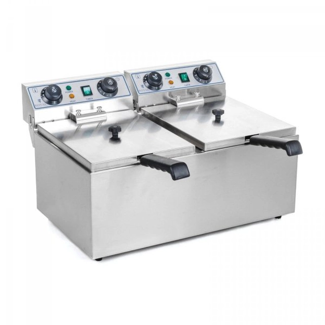 Fryer - 2 x 13 liters - ROYAL CATERING timer 10010036 RCTF-13DH