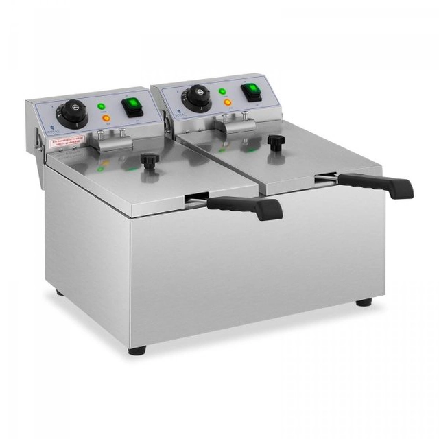 Fryer - 2 x 8 litri - 2 x 3200 W ROYAL CATERING 10011143 RCEF 08DB