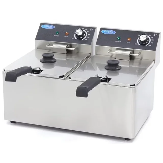 Fryer 2 x 8L termostats Professional MAXIMA 09365225 8720365340222