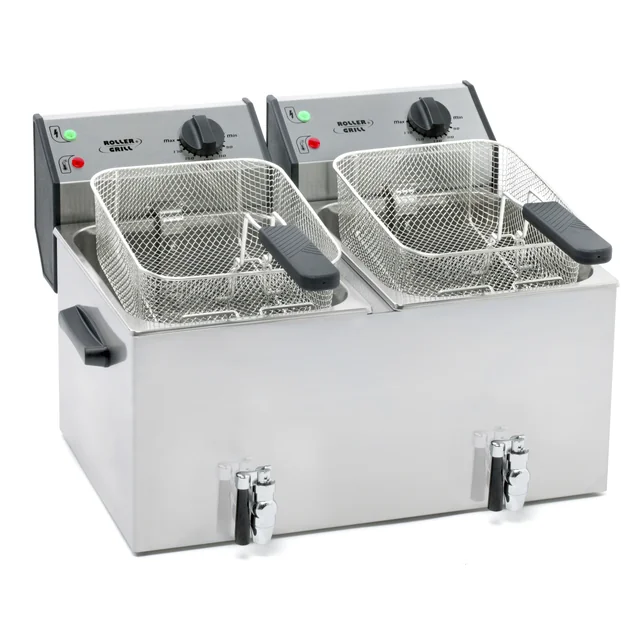 Fryer 2x8 l with tap ROLLER GRILL, 777326